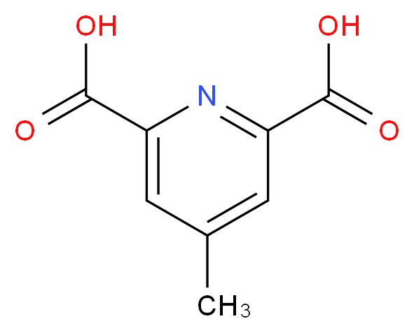 4-methylpyridine-2,6-dicarboxylic acid_分子结构_CAS_37645-36-6