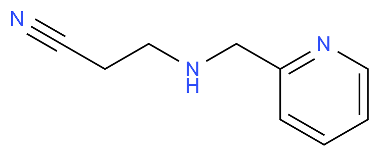 3-[(pyridin-2-ylmethyl)amino]propanenitrile_分子结构_CAS_)