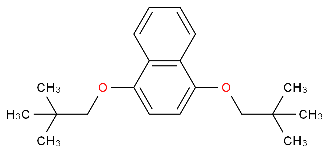 1,4-bis(2,2-dimethylpropoxy)naphthalene_分子结构_CAS_957761-01-2