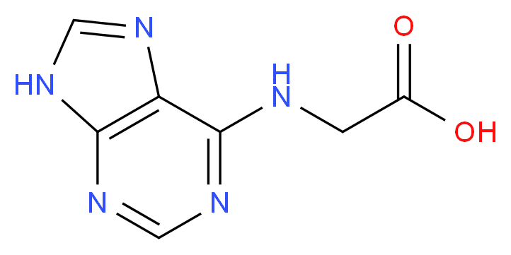 (9H-Purin-6-ylamino)-acetic acid_分子结构_CAS_10082-93-6)