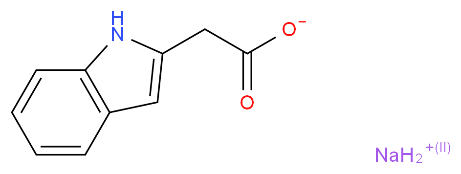 Sodium 1H-indol-2-ylacetate_分子结构_CAS_)