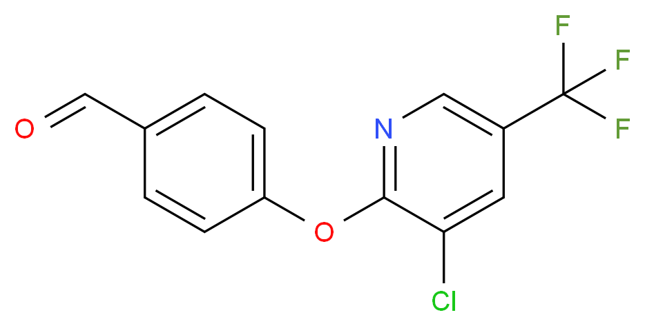 4-{[3-chloro-5-(trifluoromethyl)pyridin-2-yl]oxy}benzaldehyde_分子结构_CAS_950994-19-1