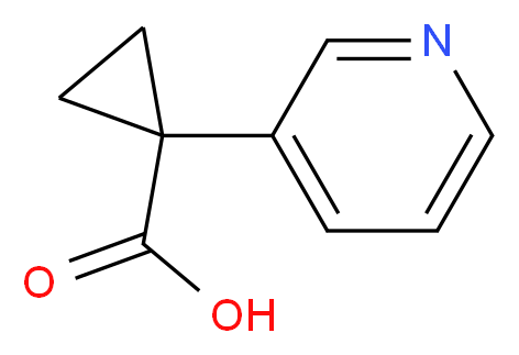 1-(Pyridin-3-yl)cyclopropanecarboxylic acid_分子结构_CAS_610791-39-4)