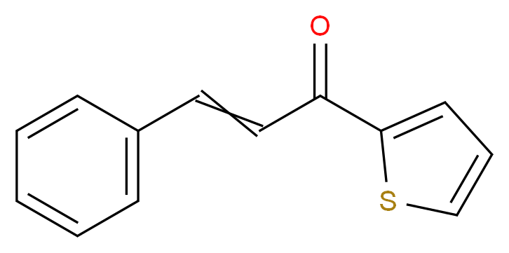 3-Phenyl-1-(thien-2-yl)prop-2-en-1-one_分子结构_CAS_3988-77-0)
