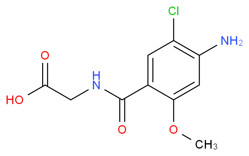 N-Des(2-diethylamino) Metoclopramide Acetic Acid_分子结构_CAS_65567-29-5)