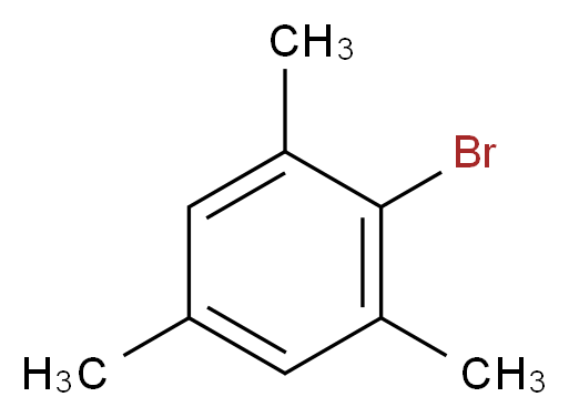 2-bromo-1,3,5-trimethylbenzene_分子结构_CAS_576-83-0