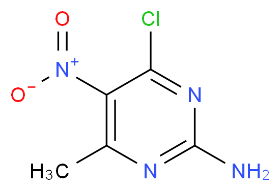 4-Chloro-6-methyl-5-nitropyrimidin-2-amine_分子结构_CAS_13162-24-8)