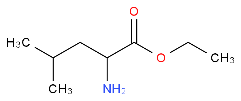 Ethyl 2-amino-4-methylpentanoate_分子结构_CAS_2743-40-0)