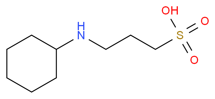 3-(环己胺)-1-丙磺酸_分子结构_CAS_1135-40-6)