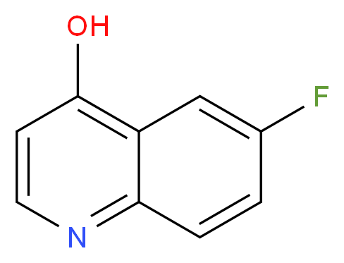 6-Fluoro-4-hydroxyquinoline_分子结构_CAS_)