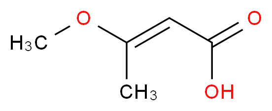 (2E)-3-methoxybut-2-enoic acid_分子结构_CAS_156948-00-4