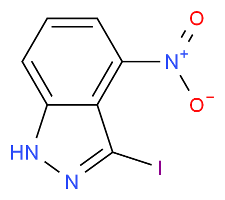 3-Iodo-4-nitro-1H-indazole_分子结构_CAS_885521-22-2)