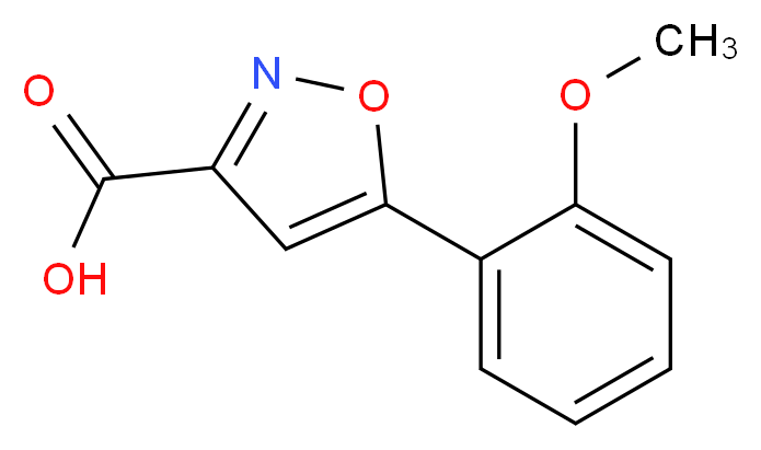 5-(2-methoxyphenyl)isoxazole-3-carboxylic acid_分子结构_CAS_668971-16-2)