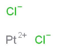 platinum(2+) ion dichloride_分子结构_CAS_10025-65-7