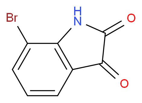 7-Bromo-1H-indole-2,3-dione_分子结构_CAS_20780-74-9)