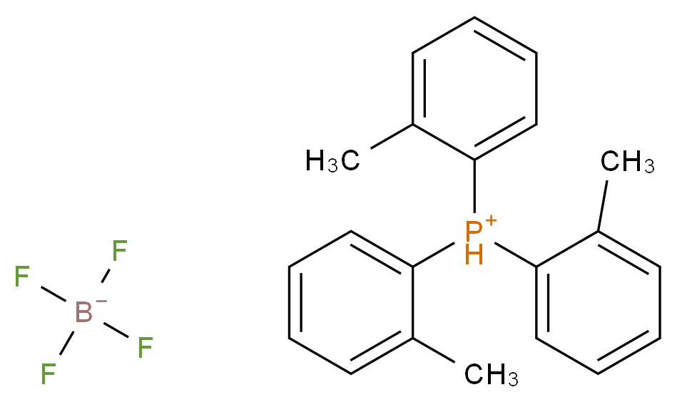 三(邻甲苯基)膦四氟硼酸盐_分子结构_CAS_1255640-57-3)