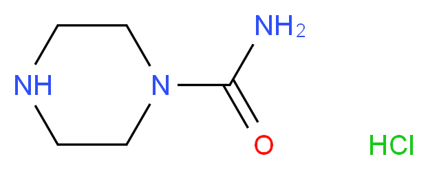 Piperazine-1-carboxylic acid amide hydrochloride_分子结构_CAS_474711-89-2)