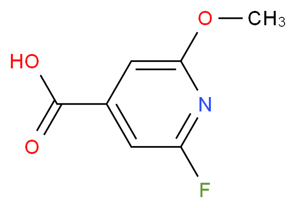 2-fluoro-6-methoxypyridine-4-carboxylic acid_分子结构_CAS_1060806-66-7