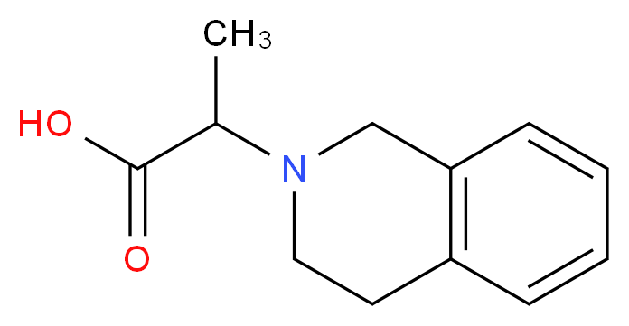 2-(3,4-dihydro-2(1H)-isoquinolinyl)propanoic acid_分子结构_CAS_938350-35-7)