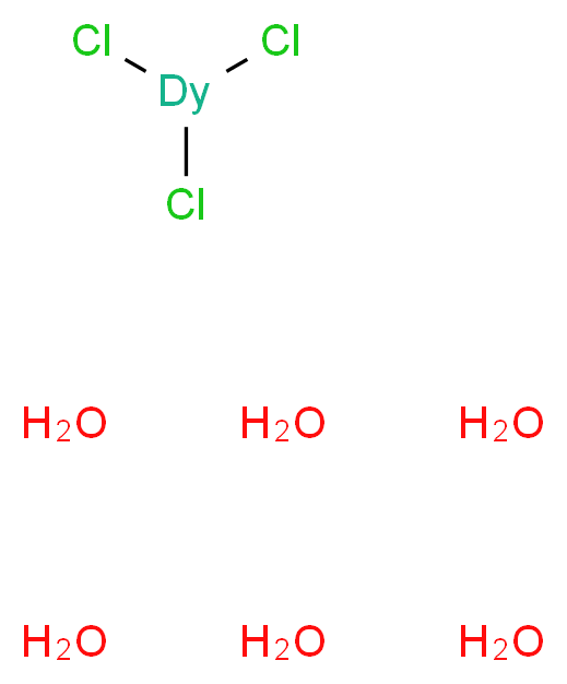 氯化镝(III) 六水合物_分子结构_CAS_15059-52-6)