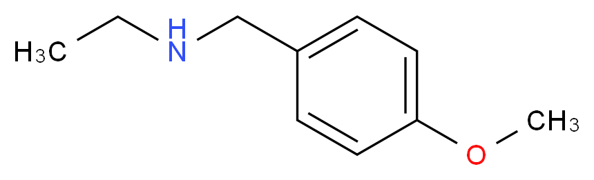 ethyl[(4-methoxyphenyl)methyl]amine_分子结构_CAS_22993-76-6