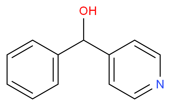 phenyl(pyridin-4-yl)methanol_分子结构_CAS_33974-27-5