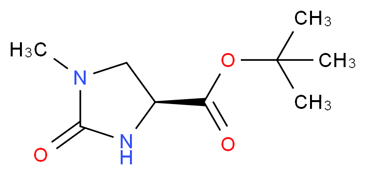 tert-butyl (4s)-1-methyl-2-oxoimidazolidine-4-carboxylate_分子结构_CAS_83056-79-5)