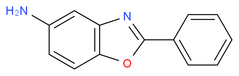 2-phenyl-1,3-benzoxazol-5-amine_分子结构_CAS_41373-37-9