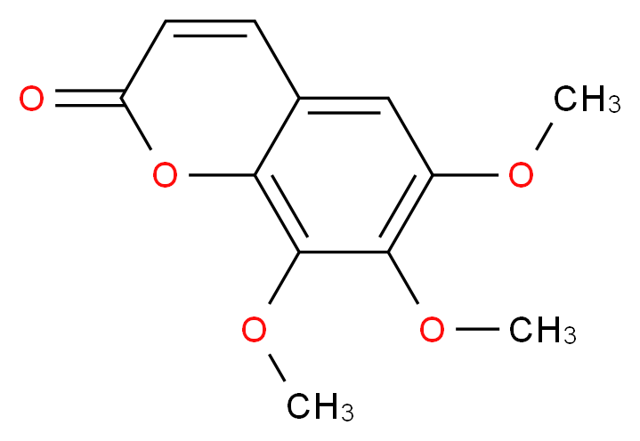 6,7,8-trimethoxy-2H-chromen-2-one_分子结构_CAS_6035-49-0