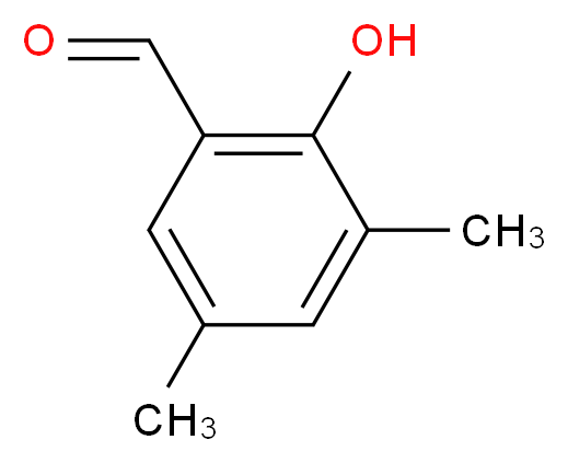 2-hydroxy-3,5-dimethylbenzaldehyde_分子结构_CAS_24623-61-8