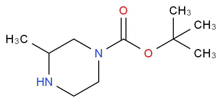 tert-butyl 3-methylpiperazine-1-carboxylate_分子结构_CAS_120737-59-9)