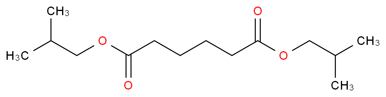 1,6-bis(2-methylpropyl) hexanedioate_分子结构_CAS_141-04-8