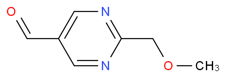 2-(methoxymethyl)-5-pyrimidinecarbaldehyde_分子结构_CAS_959240-25-6)