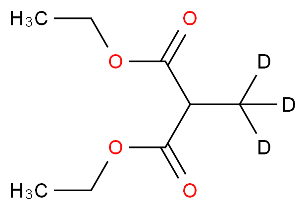 1,3-diethyl 2-(<sup>2</sup>H<sub>3</sub>)methylpropanedioate_分子结构_CAS_54840-57-2