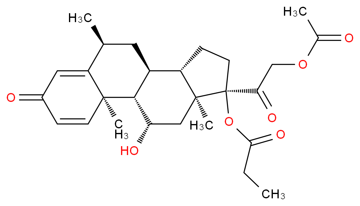 Methylprednisolone aceponate_分子结构_CAS_86401-95-8)