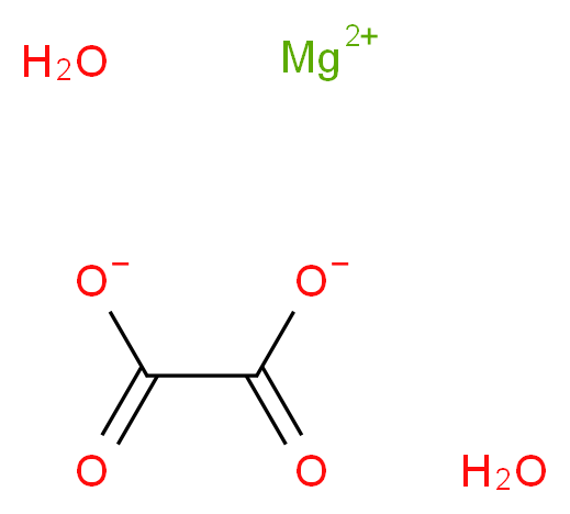 magnesium(2+) ion dihydrate oxalate_分子结构_CAS_547-66-0