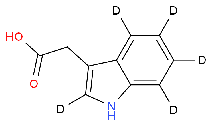 吲哚-2,4,5,6,7-d5-3-乙酸_分子结构_CAS_76937-78-5)