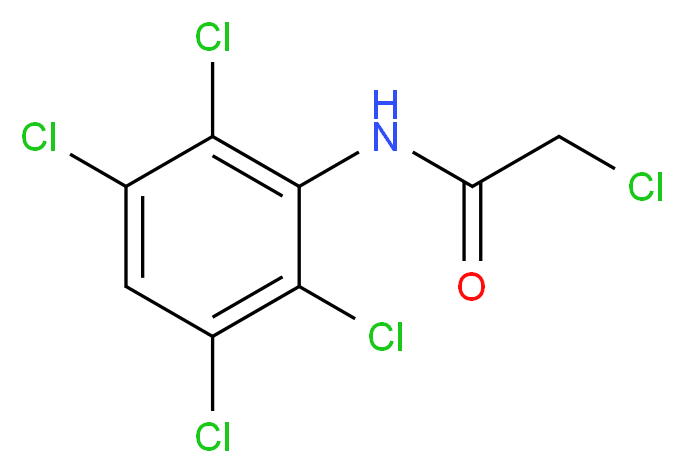 2-chloro-N-(2,3,5,6-tetrachlorophenyl)acetamide_分子结构_CAS_121806-76-6