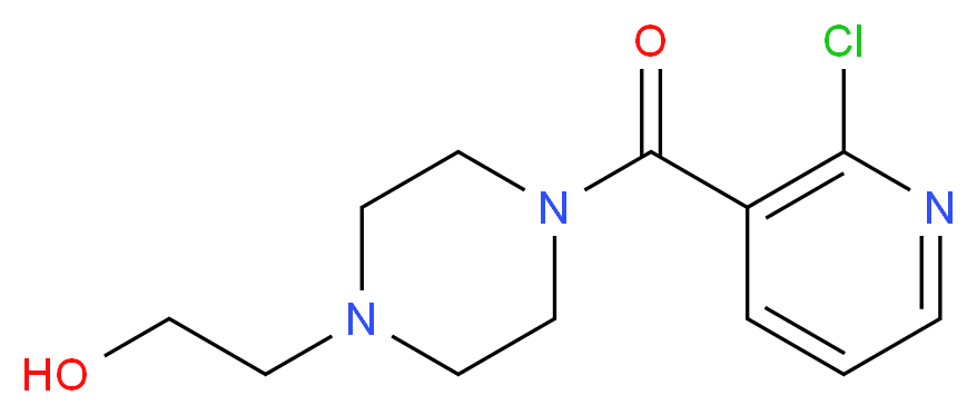 (2-Chloro-3-pyridinyl)[4-(2-hydroxyethyl)-1-piperazinyl]methanone_分子结构_CAS_)