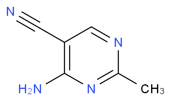 4-Amino-2-methylpyrimidine-5-carbonitrile_分子结构_CAS_698-29-3)