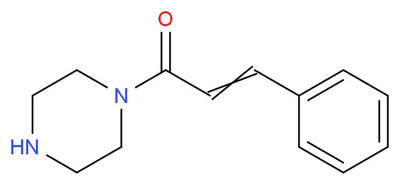 3-Phenyl-1-(piperazin-1-yl)prop-2-en-1-one_分子结构_CAS_55486-27-6)