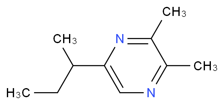 5-(sec-Butyl)-2,3-dimethylpyrazine_分子结构_CAS_32263-00-6)