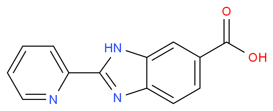 2-(2-Pyridinyl)-1H-benzimidazole-6-carboxylic acid_分子结构_CAS_)