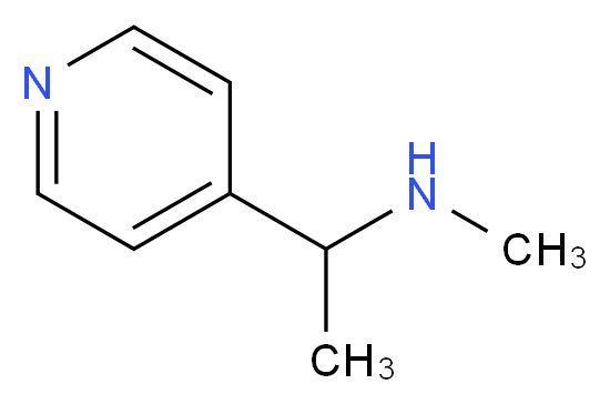 methyl[1-(pyridin-4-yl)ethyl]amine_分子结构_CAS_158958-52-2