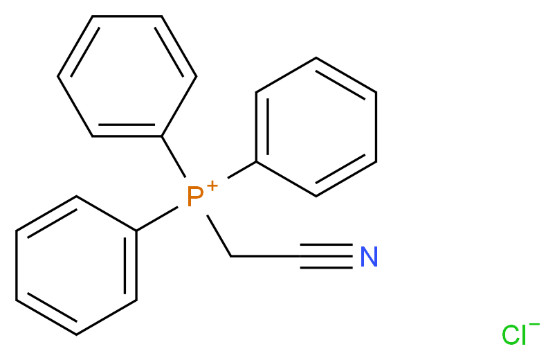 (氰甲基)三苯基氯化磷鎓_分子结构_CAS_4336-70-3)