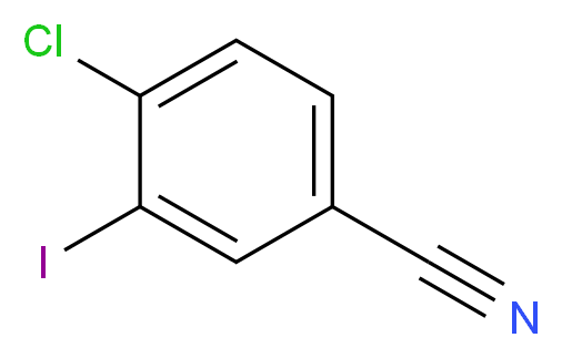 4-Chloro-3-iodobenzonitrile_分子结构_CAS_914106-26-6)