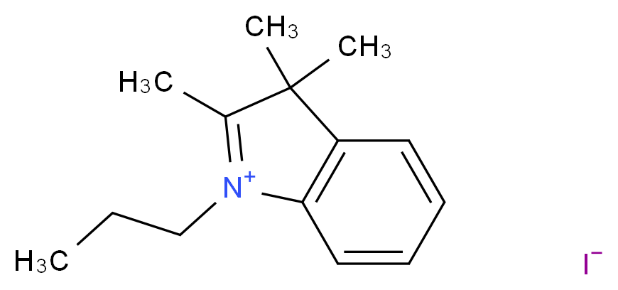 2,3,3-三甲基-1-丙基-3H-吲哚鎓碘化物_分子结构_CAS_20205-29-2)