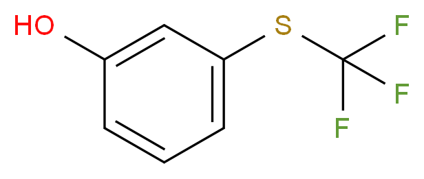 3-[(trifluoromethyl)sulfanyl]phenol_分子结构_CAS_3823-40-3