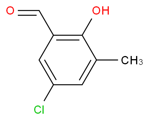 5-chloro-2-hydroxy-3-methylbenzaldehyde_分子结构_CAS_23602-63-3