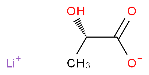 lithium(1+) ion (2S)-2-hydroxypropanoate_分子结构_CAS_867-55-0